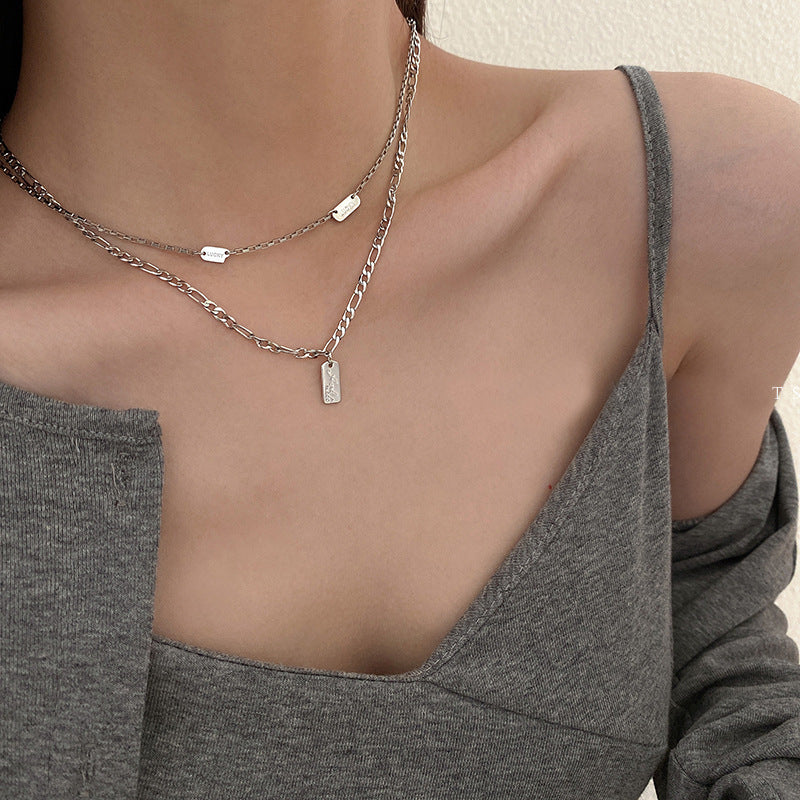 Schlüsselbeinkette Schlichte Temperament Dekorative Kette Halskette