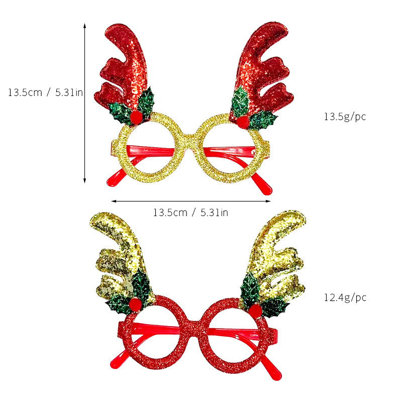 Weihnachtliche kreative Partybrille zum Verkleiden