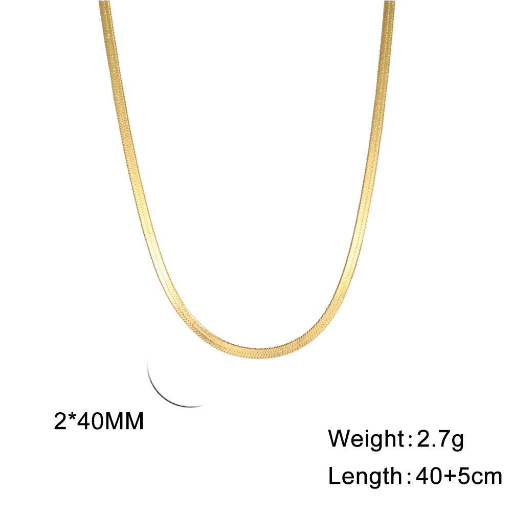 Beliebter Schlangenknochen-Edelstahl-Choker