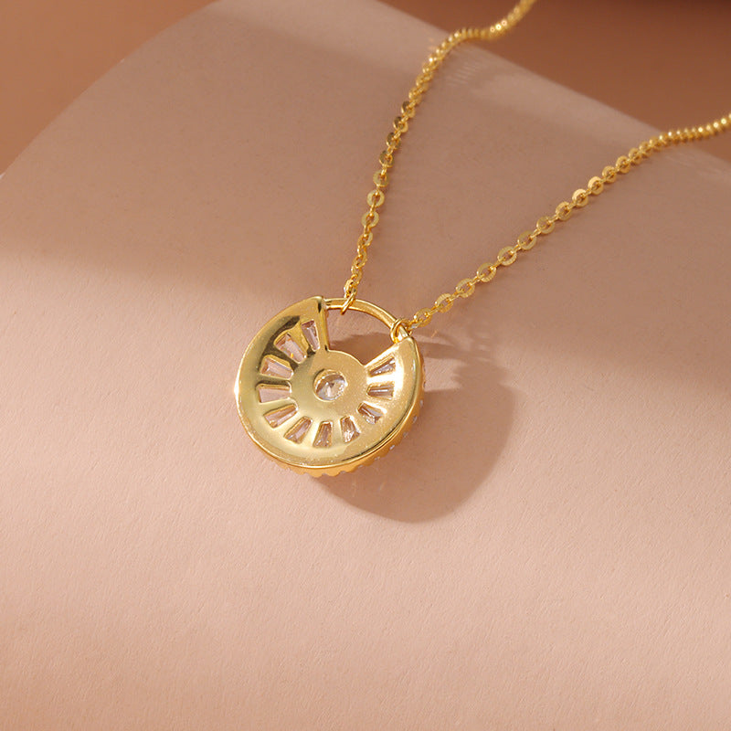 Collar de círculo para mujer Lujo ligero Minoría