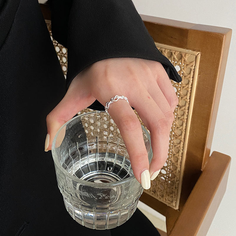 Anillos de Plata de Ley para Mujer con Diseño de Amor
