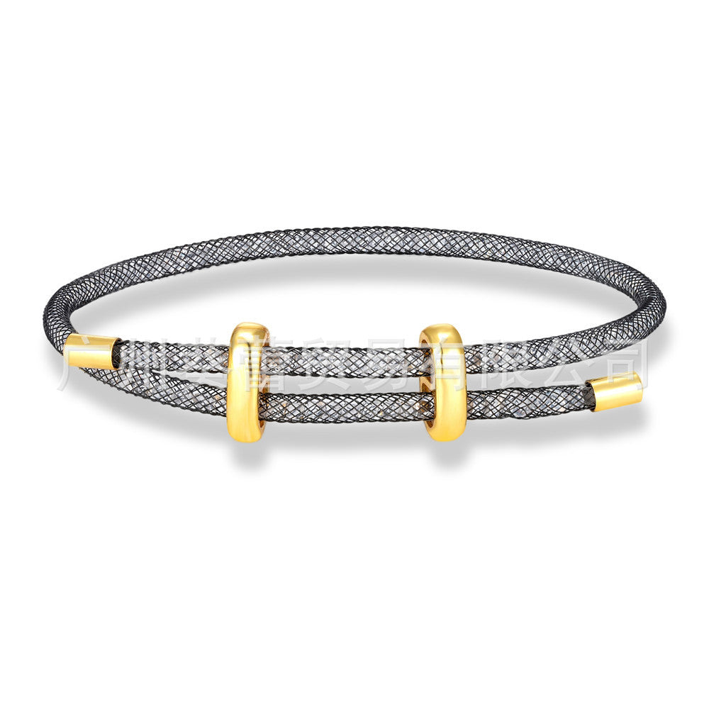 Rhinestone Net Fashion Star Bracelet