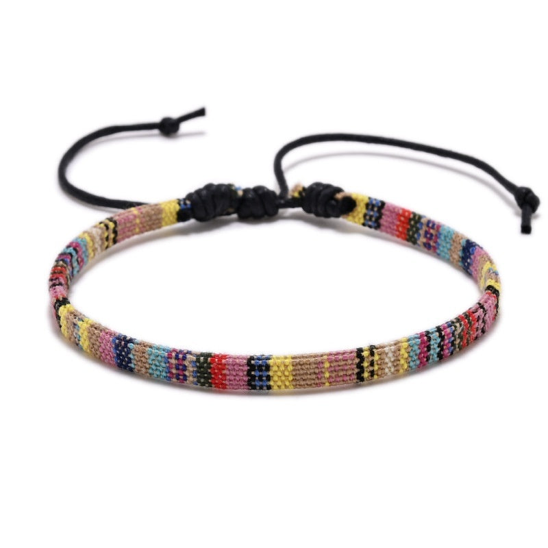 Rainbow Color Ethnic Style Bracelet Anklet Accessories