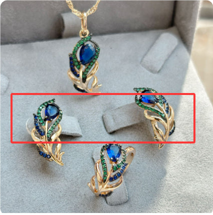 Ornamente Anzug Roségold Mikro-Inlay Zirkon Schmuck