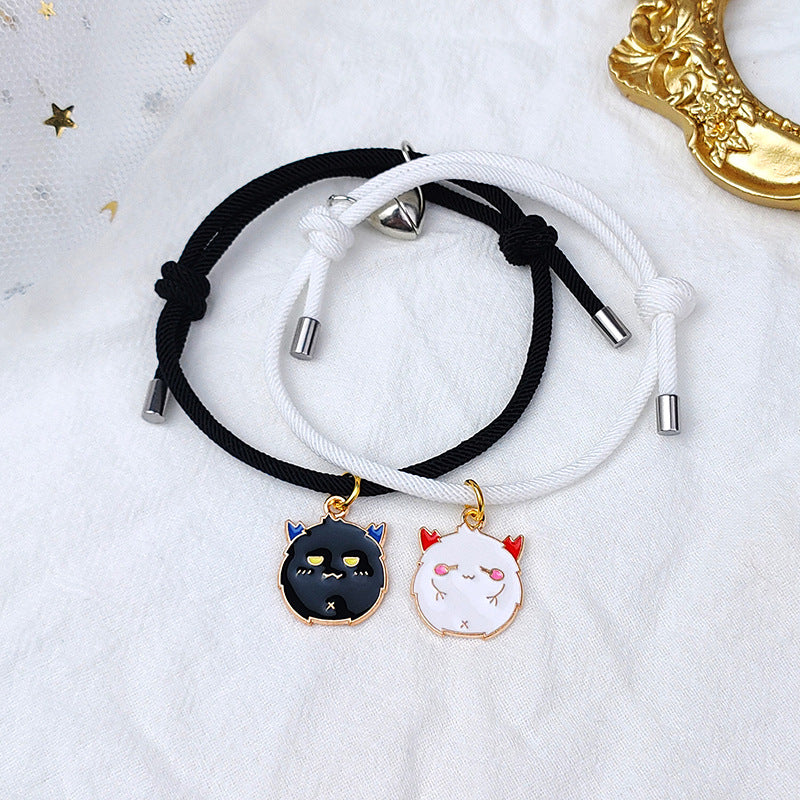 Nuevo imán de amor atrae un par de pulseras de amantes de Halloween