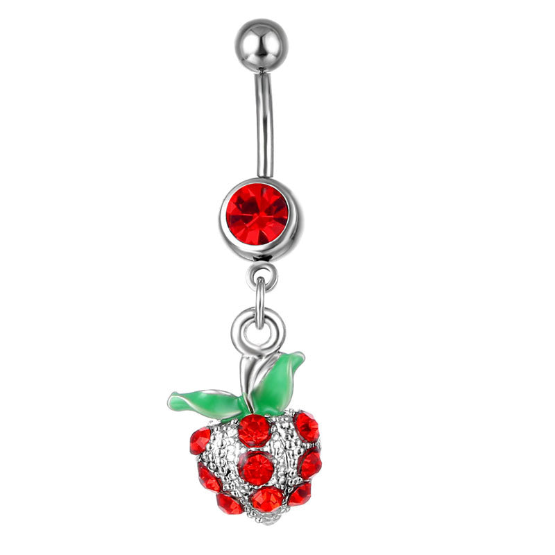 Piercing Joyería Fruta Cereza Colgante Anillo de Vientre