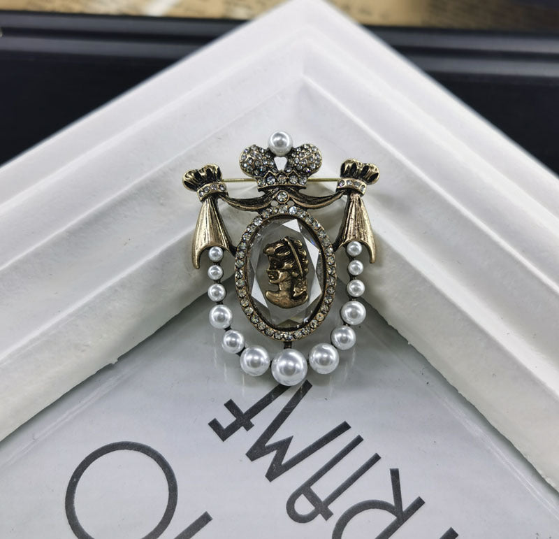 Hermoso corsé de perlas de joyería barroca vintage Nostalgia