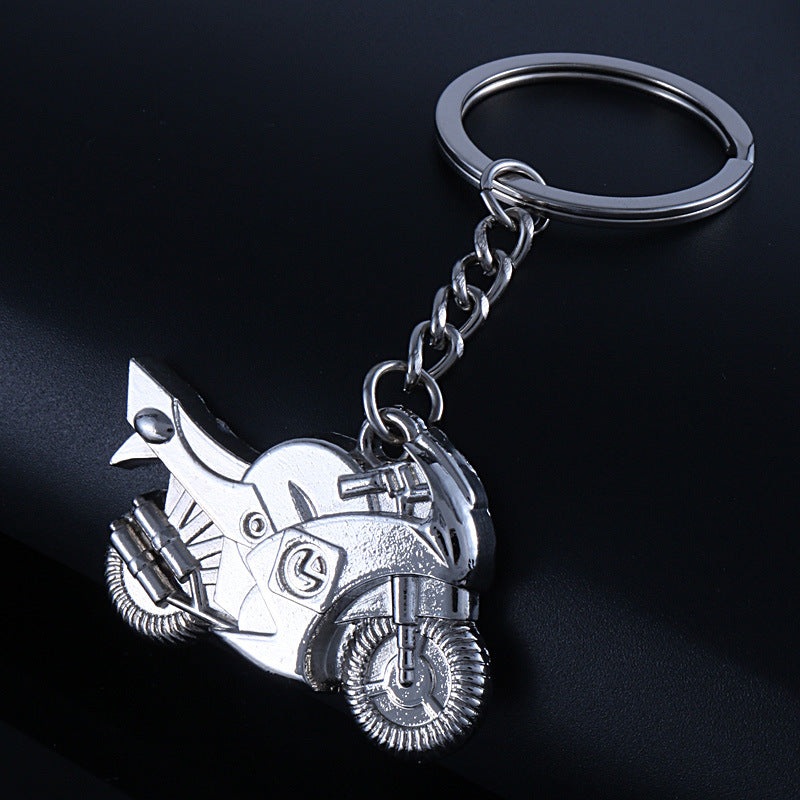 Personalidad Creativa Estilo Moto Carreras Llavero para Hombre