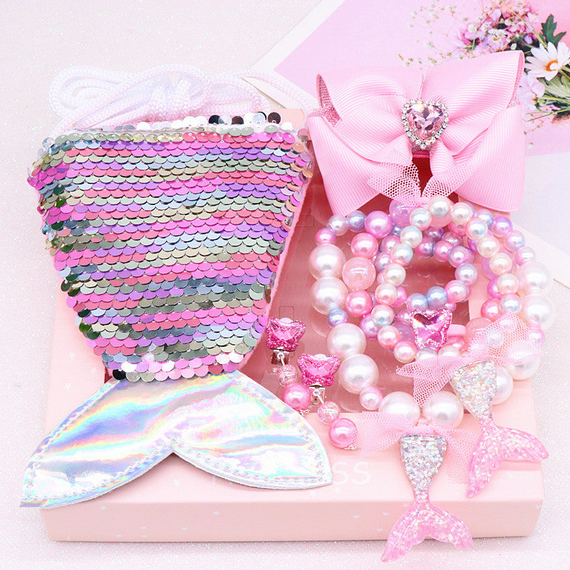 Kinder Meerjungfrau-Halskette-Armband-Schmuckset