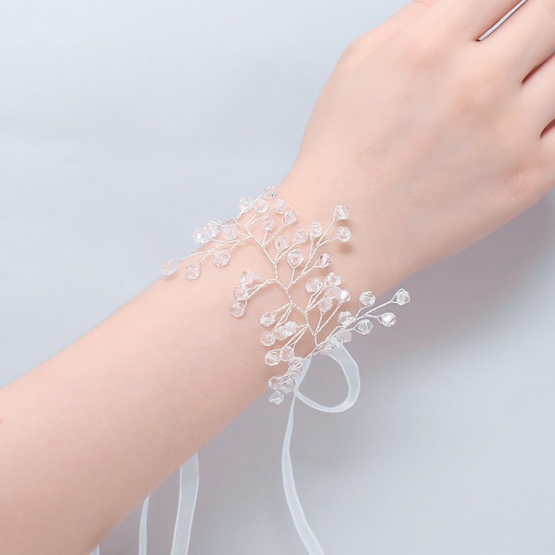 Super Feen Schwestern Kinder Hand Blume Schöne Braut Hochzeit Koreanischer Stil Sen Armband