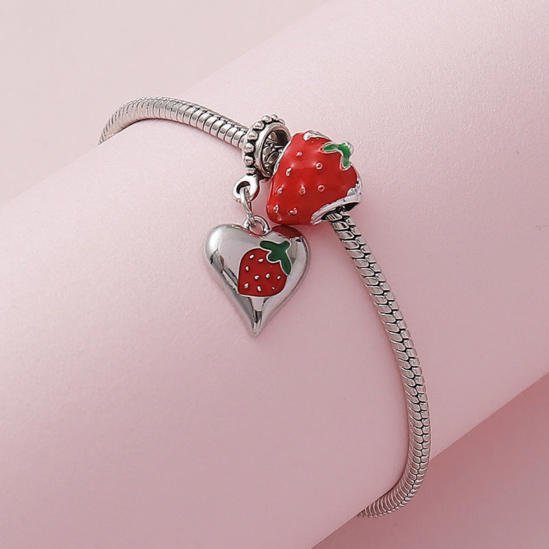 Sweet Cute Love Fruit Strawberry Bracelet