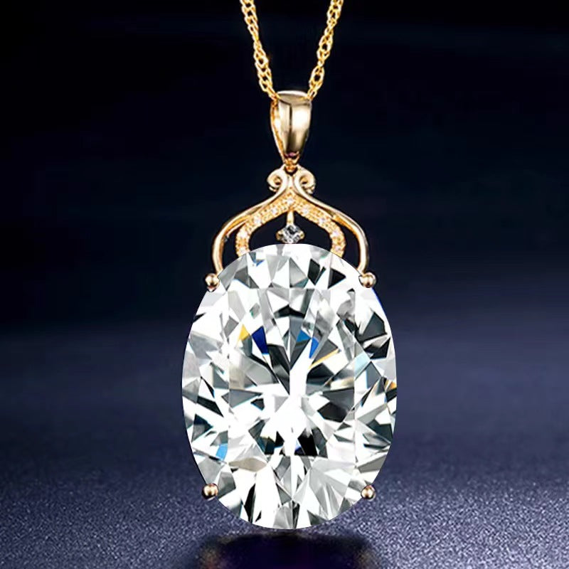Colgante de Amatista Cadena de Suéter de Amatista