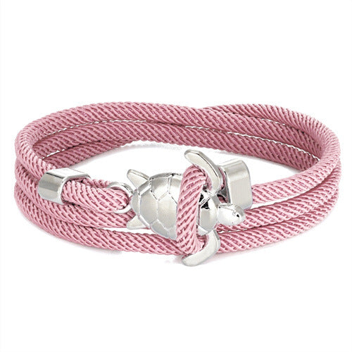 Pulsera de cuerda náutica ajustable de múltiples vueltas Serie Marina