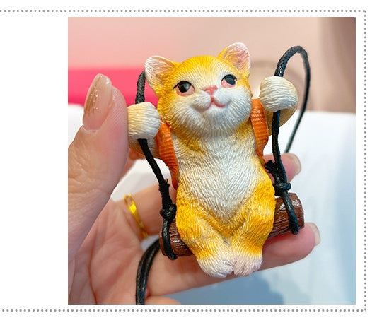 Auto-Aromatherapie-Anhänger Kätzchen-Ornamente Innen Auto Kleiner Schmuck Rückspiegel-Anhänger Zubehör