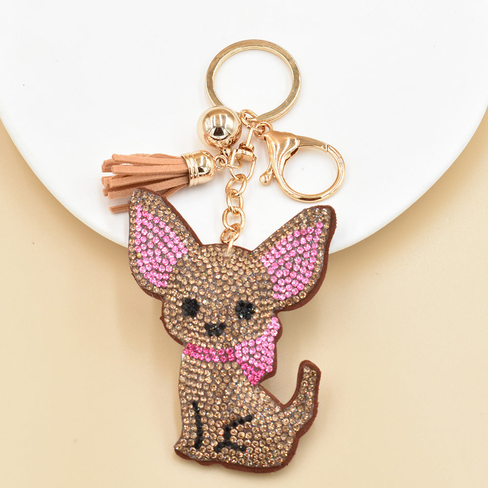 Elegante colgante de bolso con diseño de animal de dibujos animados