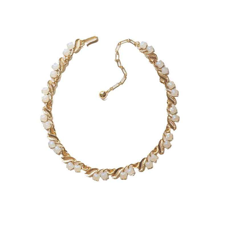 Birthday Ribbon Linglan Retro Three-dimensional Necklace