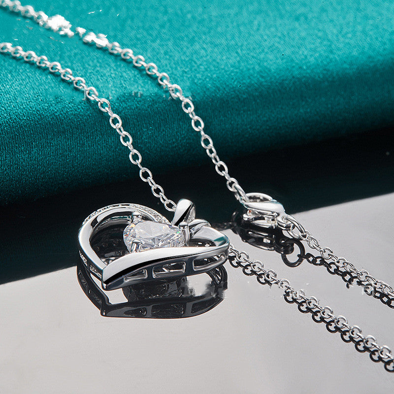 Liebes-Diamant-Anhänger-Halskette
