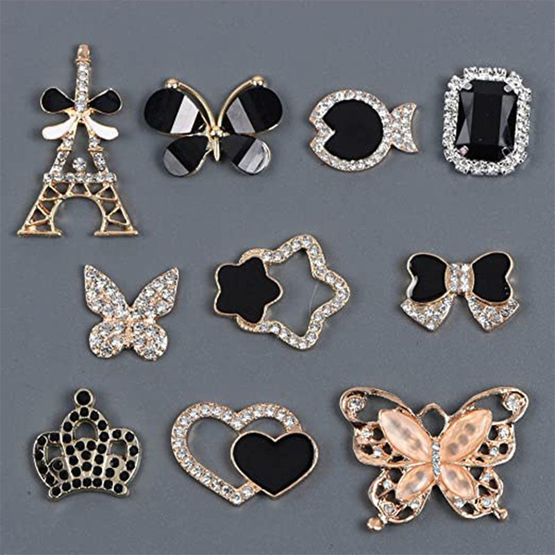Schmetterling Strass Schuhschnalle Lochschuh Schnalle Hausschuhe Sandalen Dekoratives Zubehör