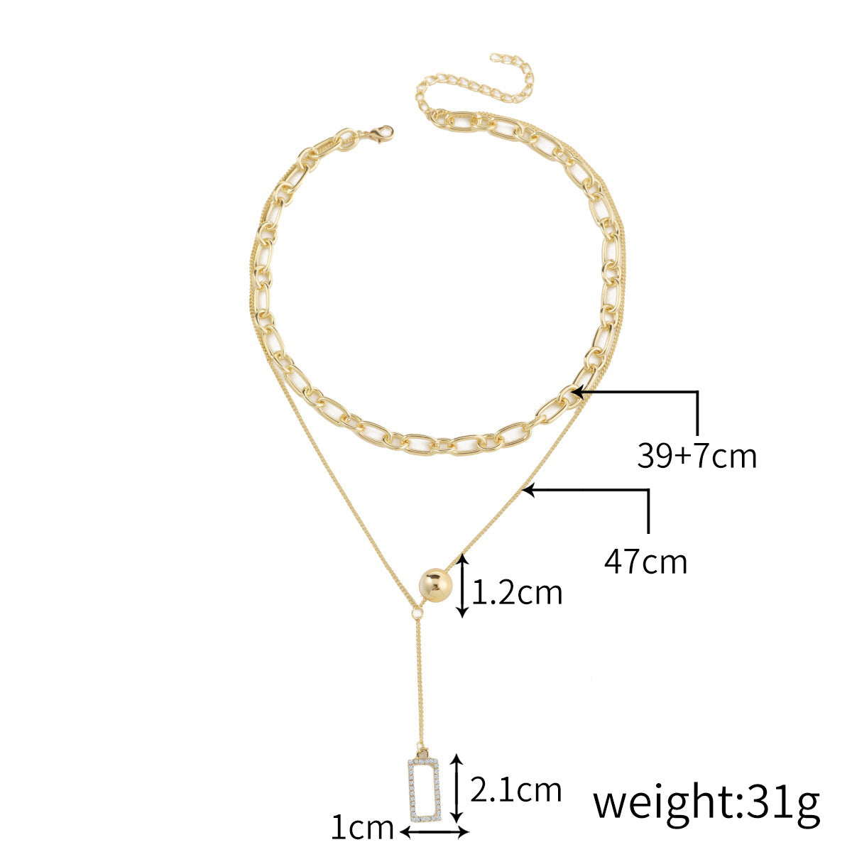 Personalized, Stylish And Simple Clavicle Chain Neck Chain Women