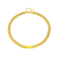 All-Match Gold Titanstahl Hip Hop Damen Herren Chunky Halskette
