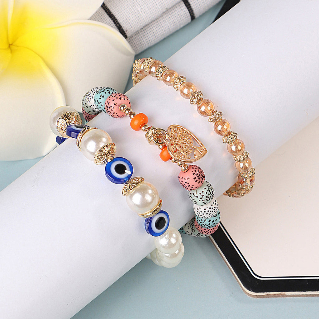 Pulsera con colgante Árbol de la Vida Ojo Bohemio