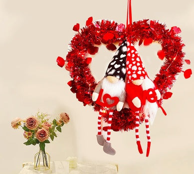 Valentinstag Ornament Geschenk Gesichtsloser Puppengirlande Valentinstag Atmosphäre Girlande