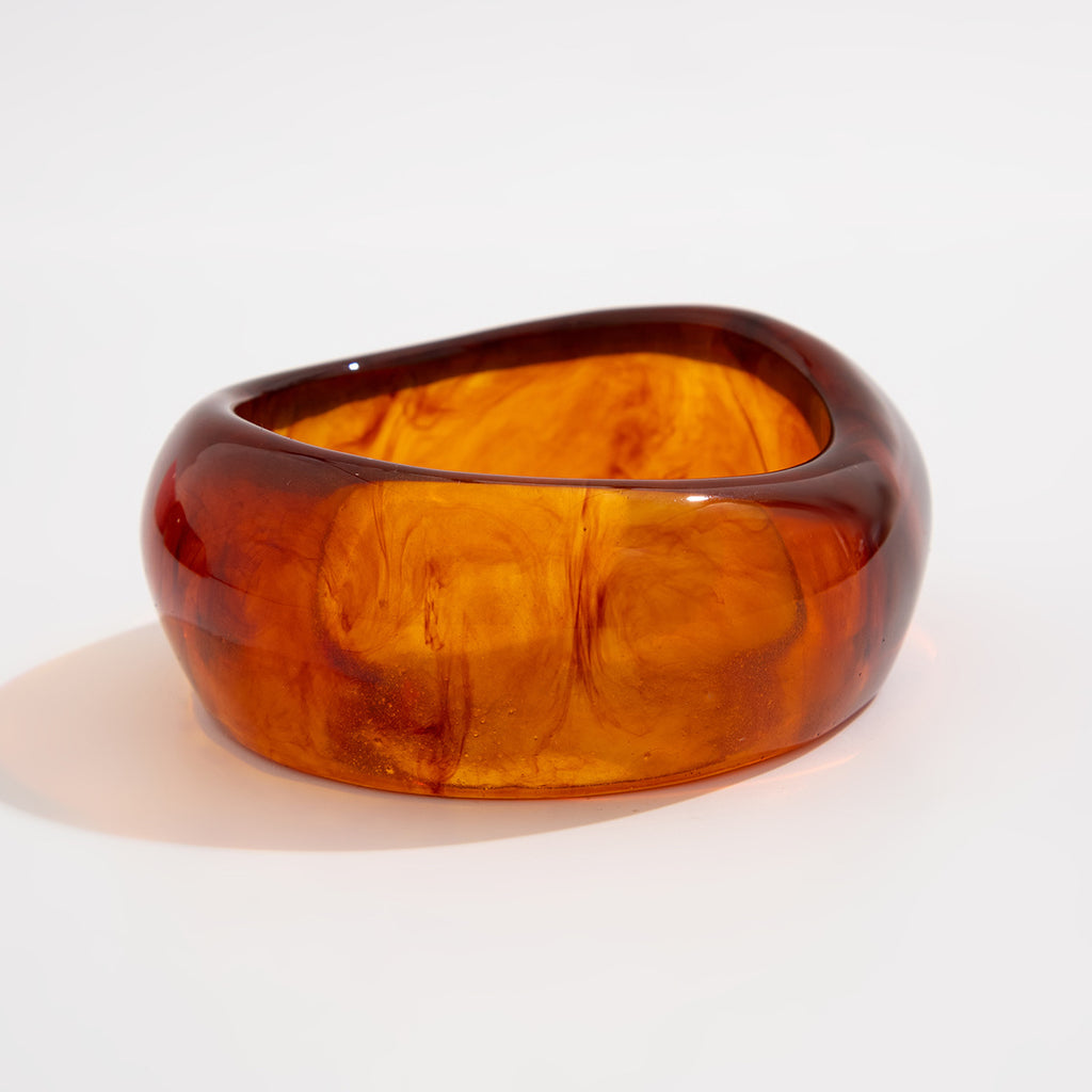 Unique Design Colorfast Translucent Color Wide Bracelet
