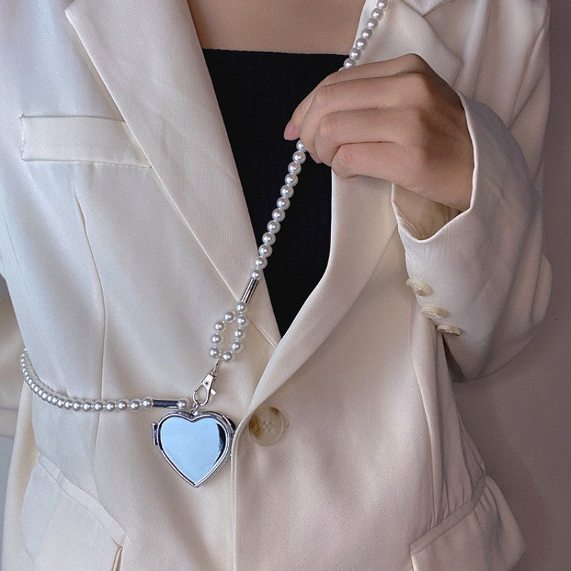 Ins Style Perlen Taillenkette Umhängegurt Damen All-Match Fashion Herzanhänger