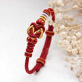 Heart Knot Diy Carrying Strap Finished Women's Hand-woven Red Rope