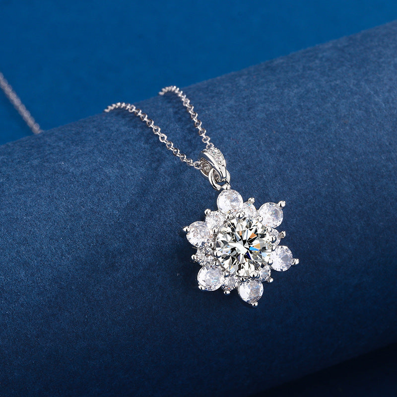 SONNENBLUME Halskette Set Mikro-besetzt Vollbesetzt Diamant
