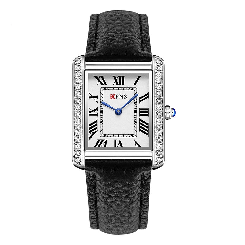 Retro Diamantbesetzte High-End Damen Quarzuhr Paar