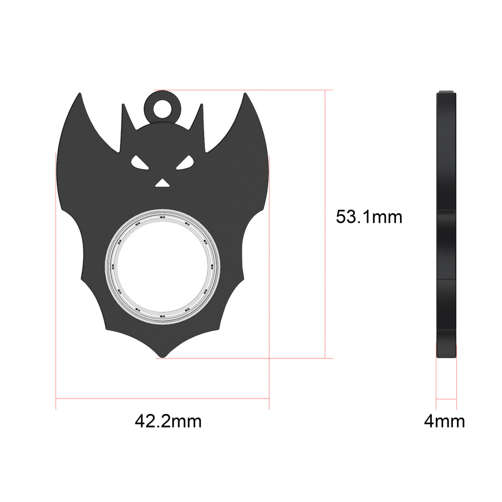 Halloween Creative Fidget Spinner Toy Bat Demon Ghost Keychain Hand Spinner Anti-Anxiety Toy Relieves Stress Bottle Opener Kids Toy