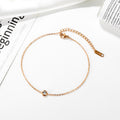 Hochwertiges einzelnes Diamantarmband für Damen, 18K Gold, schlichter kalter Stil