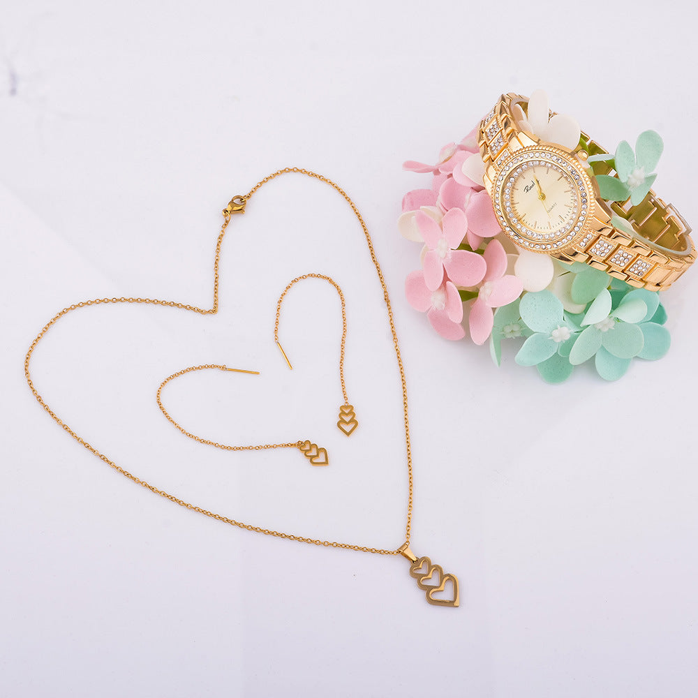 Einfache exquisite Schmuck-Uhr-Halskette Geschenkbox Schmuck