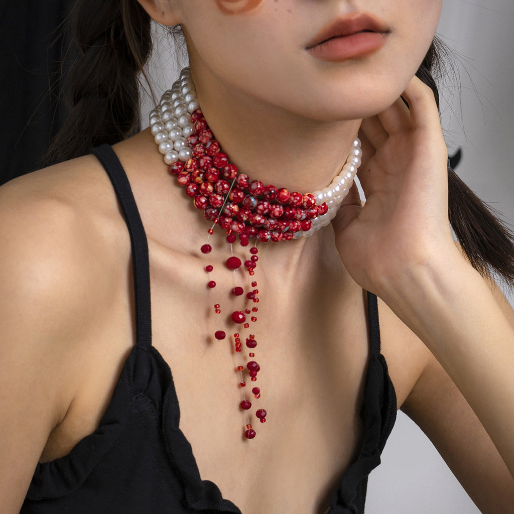 Gothic Perlenkette für Damen