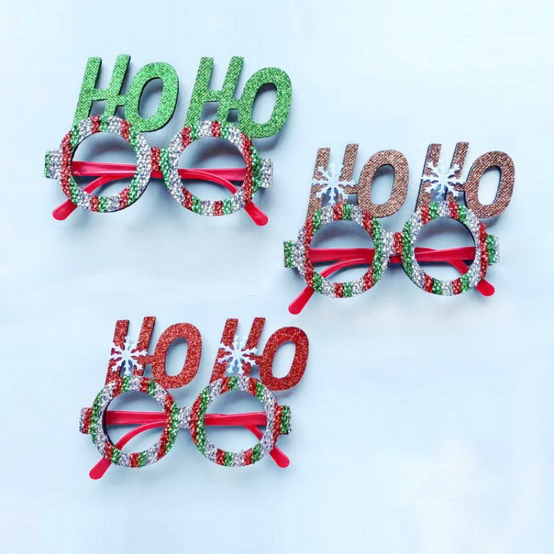 Weihnachtliche kreative Partybrille zum Verkleiden
