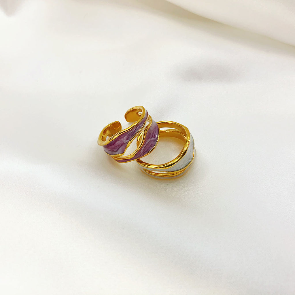 Ring Jurchen Vergoldung Damen Mode Temperament Emaille