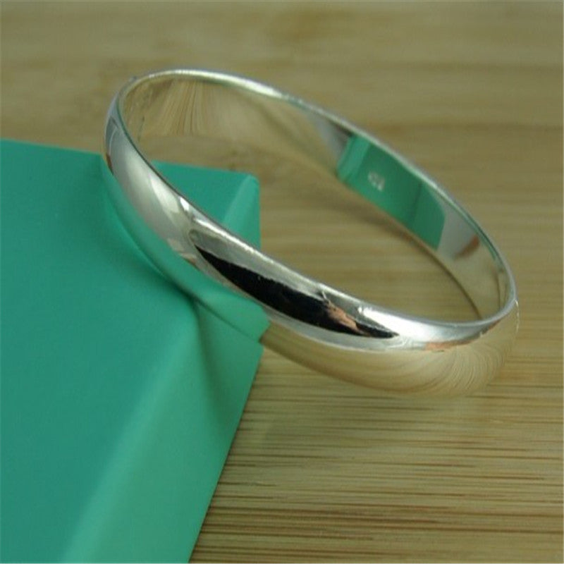 Pulsera Anillo Hora Simple Bañada en Plata