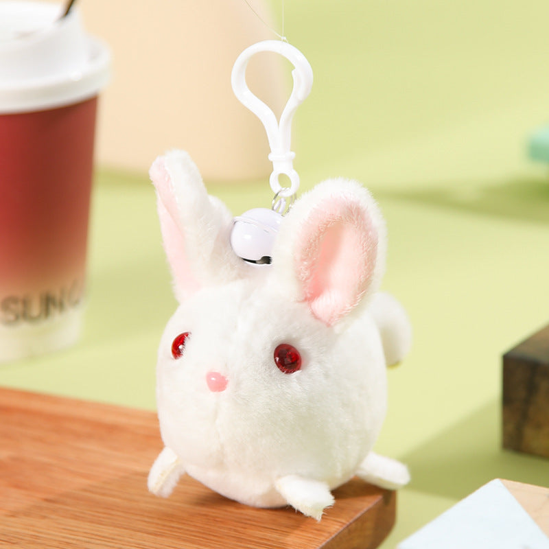 Llavero Gato Cola Moviéndose Cerdo Xiaofei Peluche