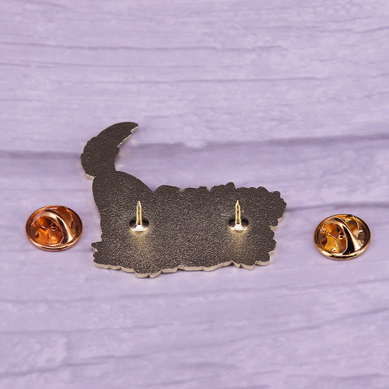 Broche Gato Estirándose Chapa Mashup