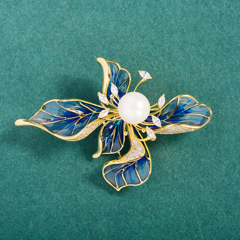 Five-petal Flower Vintage Corsage Pin Brooch