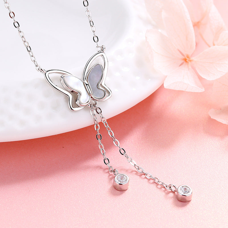 Damen Schmetterling Schlüsselbein Anhänger Halskette Elfen Schmuck Damen
