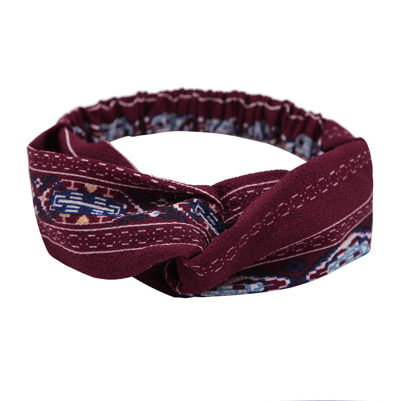 Women's Polka Dot Printed Bohemian Sweet Simple Hair Band