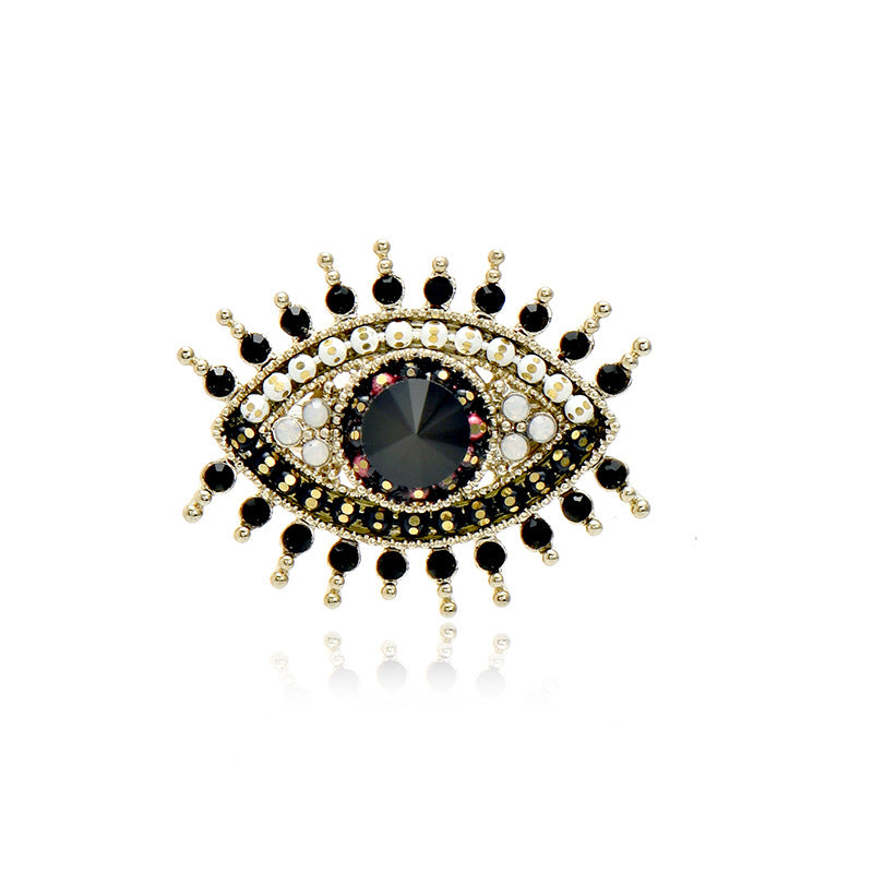 Damenmode Vintage Kreative Teufelsaugen-Brosche