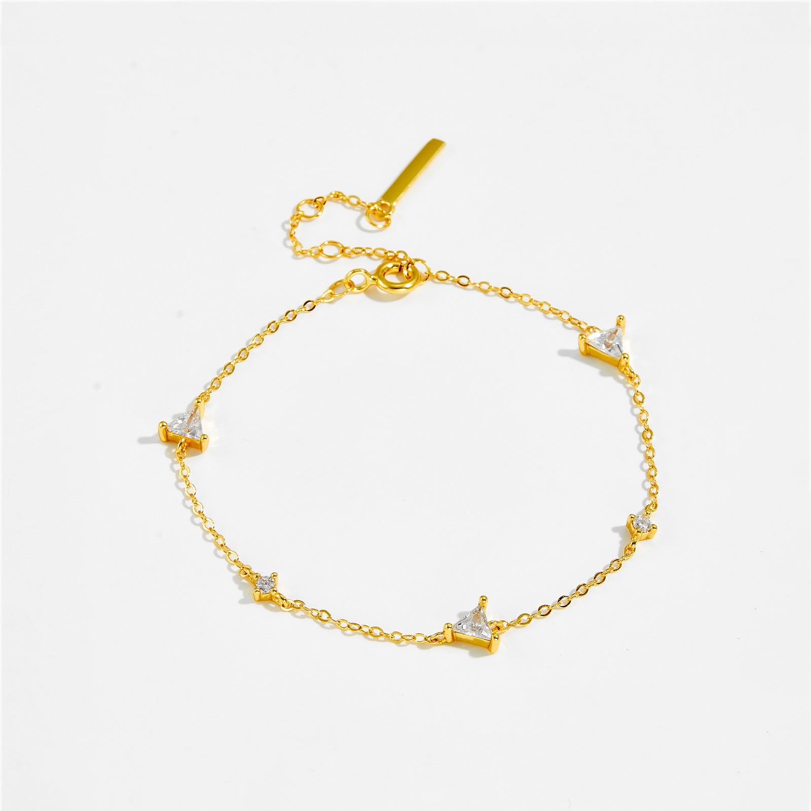 Pulsera sencilla de plata de ley S925 para cualquier ocasión