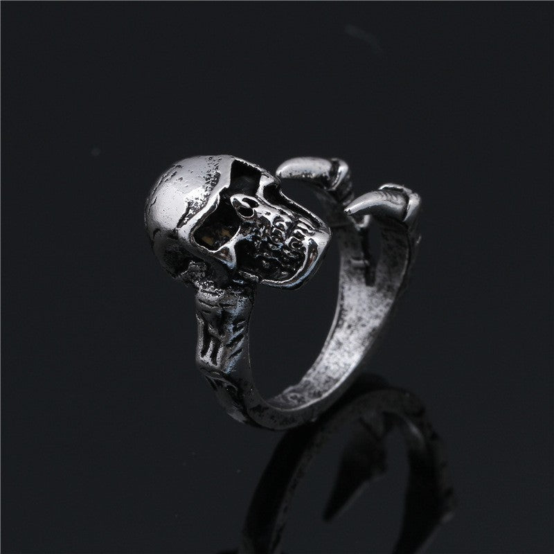 Anillo de pata ajustable para dedo índice, diseño de dragón, joyería de moda