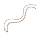 Tobillera Doble de Diamantes de Joyería Lujosa Sencilla