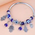 Böser Blick Armband Damen Rose Muschel Kristall Perlen