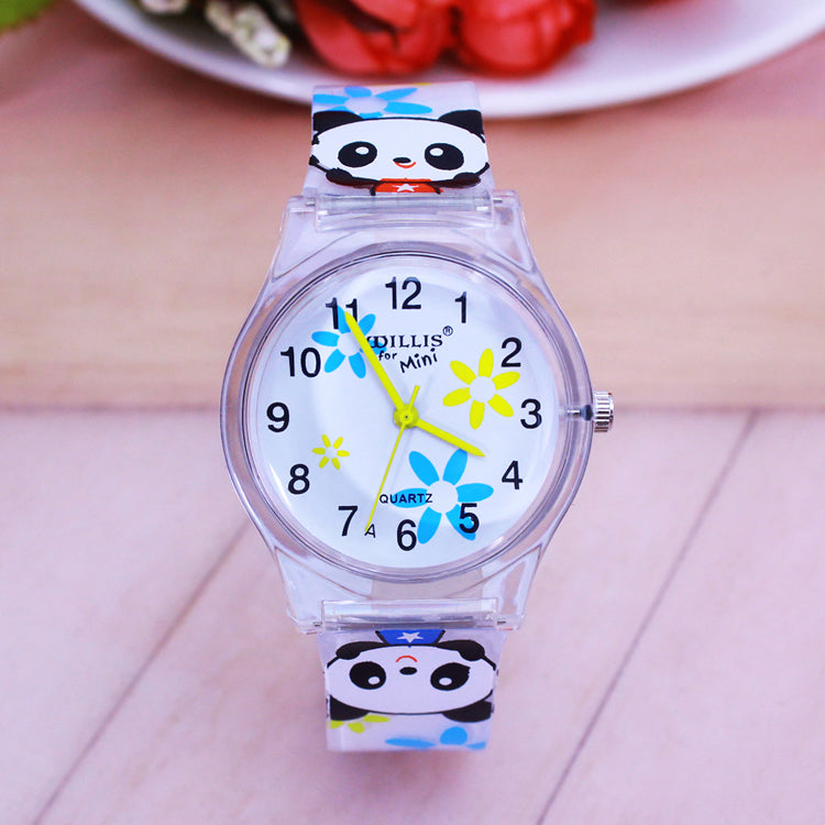 Jungen und Mädchen Kinder Gelee Transparente Uhr