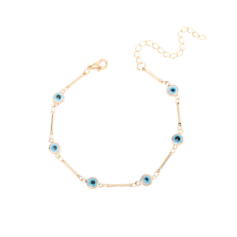 Böhmisches Buntes Vintage Dämonenaugen-Armband